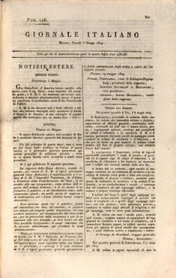 Giornale italiano Montag 5. Juni 1809