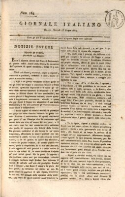 Giornale italiano Dienstag 13. Juni 1809