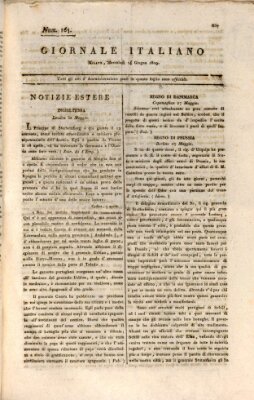 Giornale italiano Mittwoch 14. Juni 1809