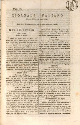 Giornale italiano Samstag 24. Juni 1809