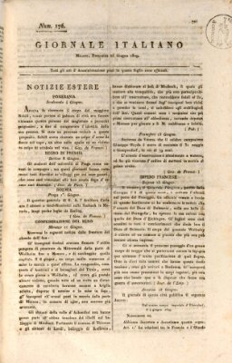 Giornale italiano Sonntag 25. Juni 1809