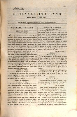 Giornale italiano Dienstag 11. Juli 1809