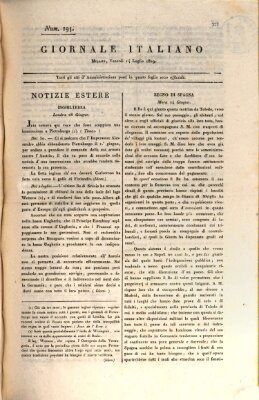 Giornale italiano Freitag 14. Juli 1809