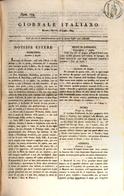 Giornale italiano Dienstag 18. Juli 1809