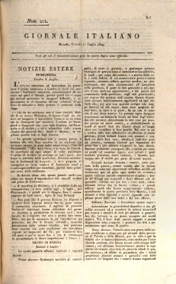 Giornale italiano Freitag 21. Juli 1809