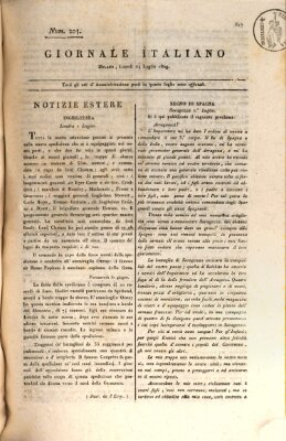 Giornale italiano Montag 24. Juli 1809