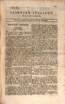 Giornale italiano Freitag 22. September 1809