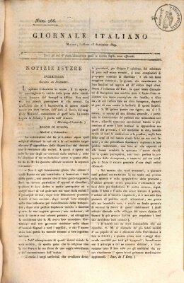 Giornale italiano Samstag 23. September 1809