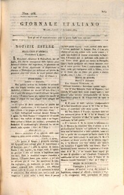 Giornale italiano Monday 25. September 1809