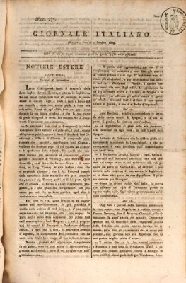 Giornale italiano Montag 2. Oktober 1809