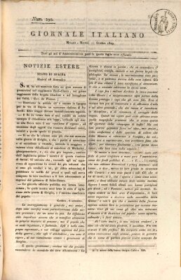 Giornale italiano Dienstag 17. Oktober 1809