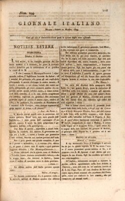 Giornale italiano Samstag 21. Oktober 1809