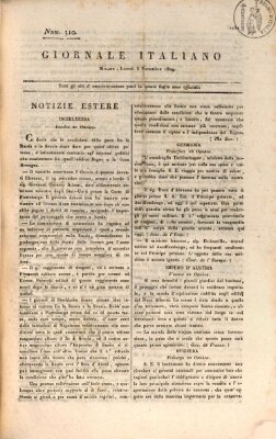 Giornale italiano Montag 6. November 1809