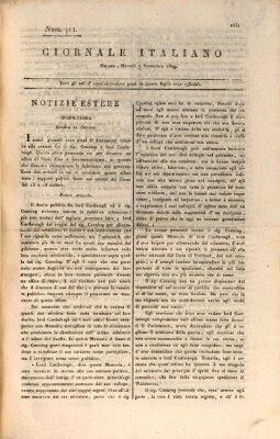 Giornale italiano Dienstag 7. November 1809