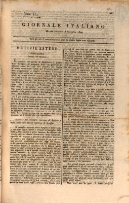 Giornale italiano Samstag 18. November 1809