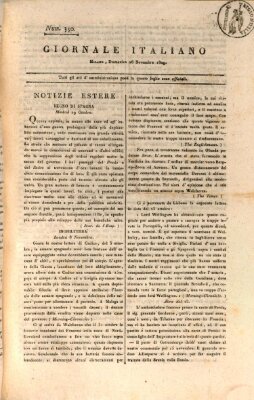 Giornale italiano Sonntag 26. November 1809