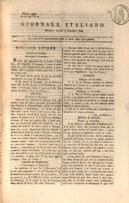 Giornale italiano Montag 11. Dezember 1809