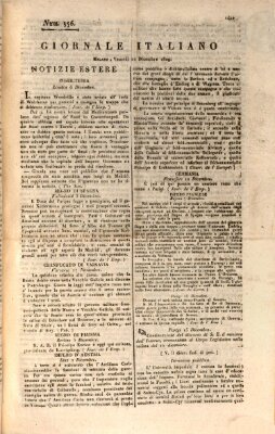 Giornale italiano Freitag 22. Dezember 1809