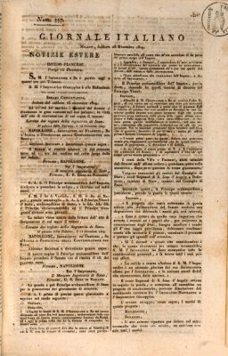 Giornale italiano Samstag 23. Dezember 1809