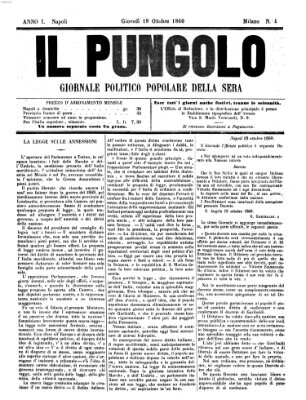 Il pungolo Donnerstag 18. Oktober 1860