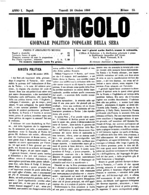 Il pungolo Freitag 26. Oktober 1860