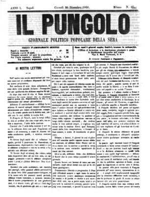 Il pungolo Donnerstag 20. Dezember 1860