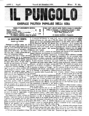 Il pungolo Freitag 21. Dezember 1860