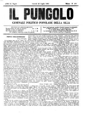 Il pungolo Donnerstag 25. Juli 1861