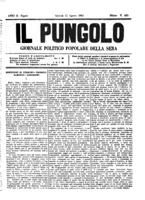 Il pungolo Donnerstag 15. August 1861