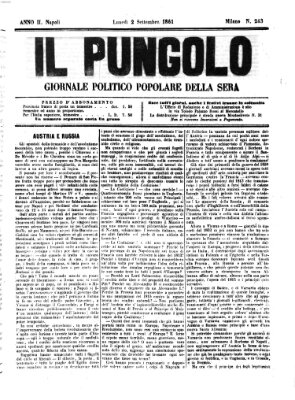 Il pungolo Montag 2. September 1861