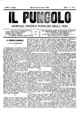 Il pungolo Dienstag 10. September 1861