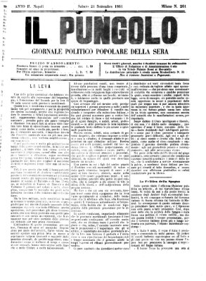 Il pungolo Samstag 21. September 1861