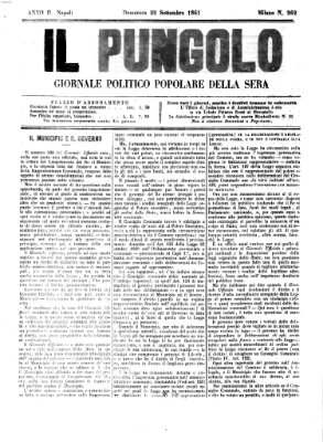 Il pungolo Sonntag 22. September 1861