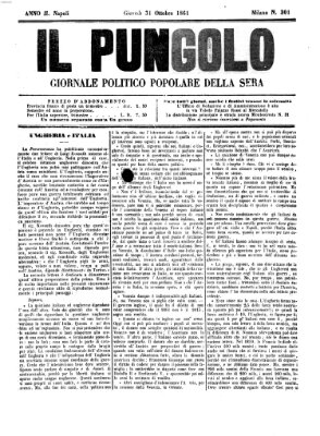 Il pungolo Donnerstag 31. Oktober 1861