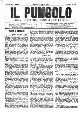 Il pungolo Donnerstag 10. April 1862