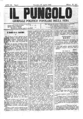 Il pungolo Sonntag 27. April 1862