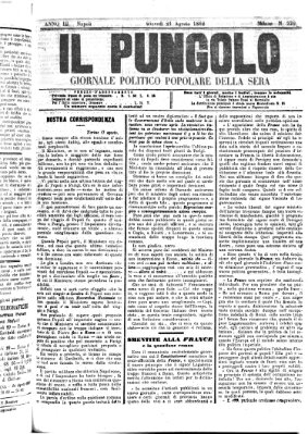 Il pungolo Donnerstag 21. August 1862