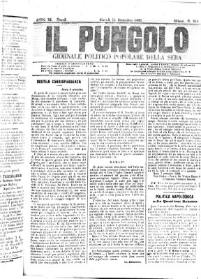 Il pungolo Donnerstag 11. September 1862