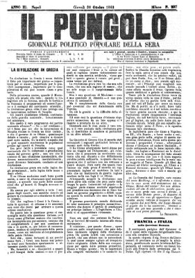 Il pungolo Donnerstag 30. Oktober 1862