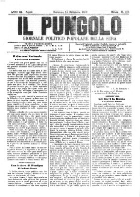 Il pungolo Sonntag 16. November 1862