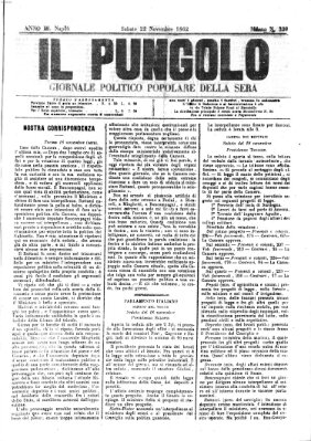 Il pungolo Samstag 22. November 1862