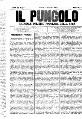 Il pungolo Freitag 19. Dezember 1862