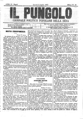 Il pungolo Donnerstag 2. April 1863