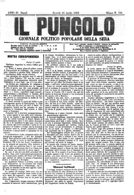 Il pungolo Donnerstag 16. April 1863