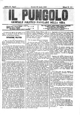 Il pungolo Donnerstag 23. April 1863