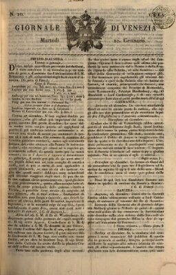 Giornale di Venezia Dienstag 10. Januar 1815