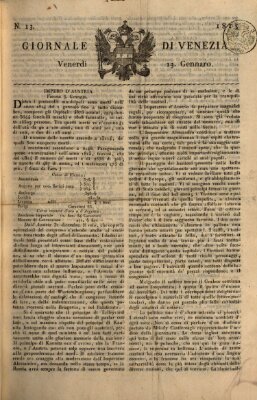 Giornale di Venezia Freitag 13. Januar 1815