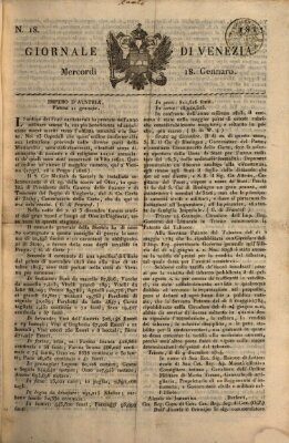 Giornale di Venezia Mittwoch 18. Januar 1815