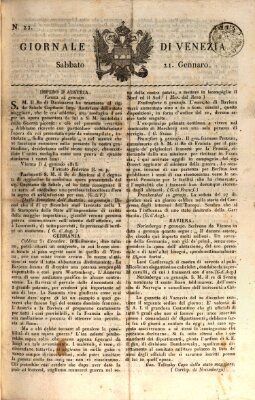 Giornale di Venezia Samstag 21. Januar 1815