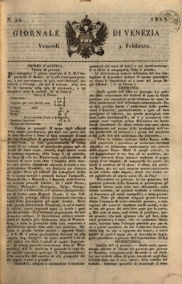 Giornale di Venezia Freitag 3. Februar 1815